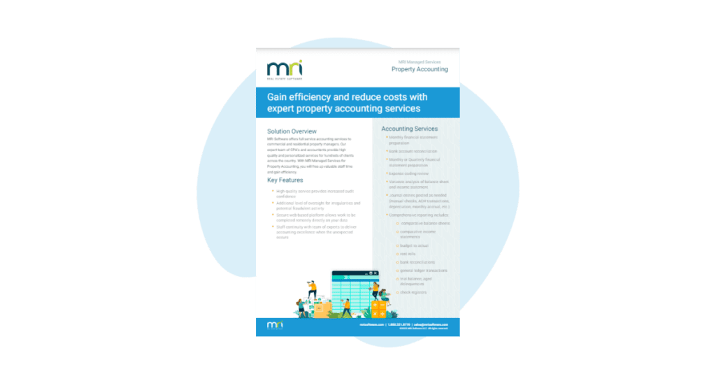 Property Accounting data sheet
